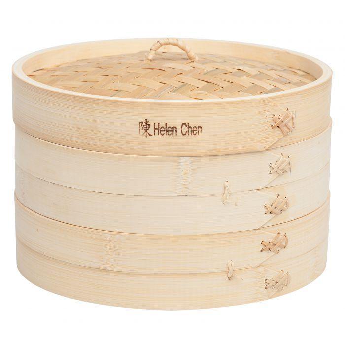 Helens Asian Kitchen Bamboo Steamer Set, 10 Inch