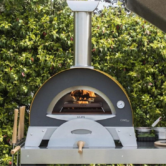 Alfa Ciao 27" Wood Fire Pizza Oven - Yellow