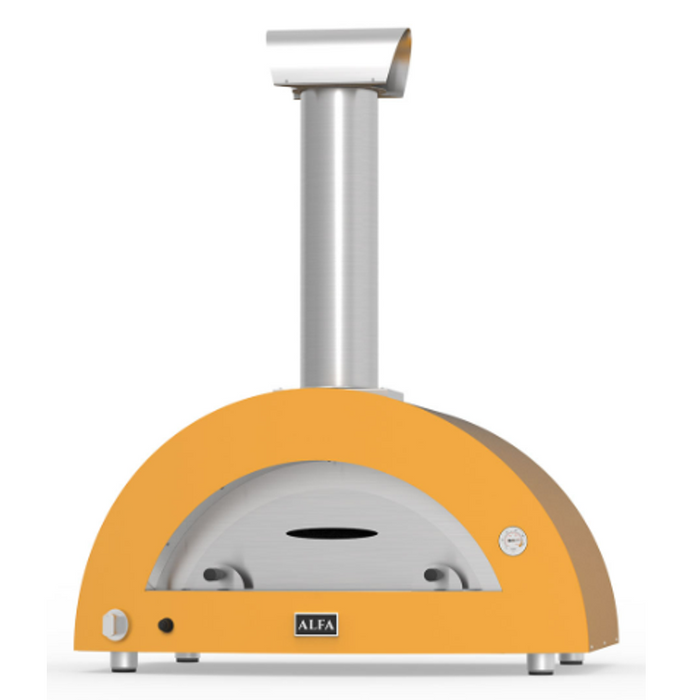 Alfa 5 Pizze 33" Gas-Fueled Pizza Oven - Fire Yellow