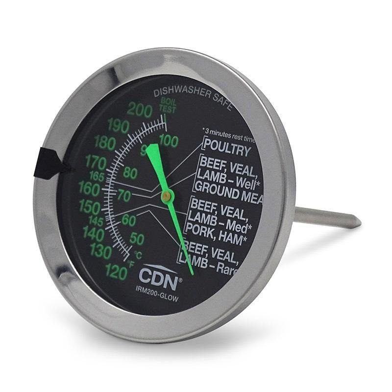 Escali Extra-Large Round Grill Thermometer - Clear Dial, Ideal