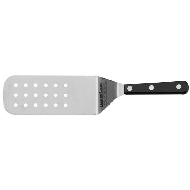 Lamson 3" x 8" Perforated Turner with Black Composite Handle