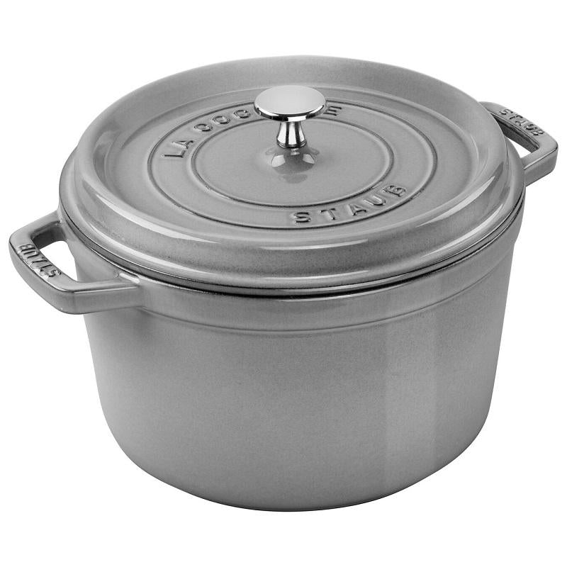 Staub Tall Dutch Oven - 5-qt Cast Iron Cocotte - White – Cutlery and More