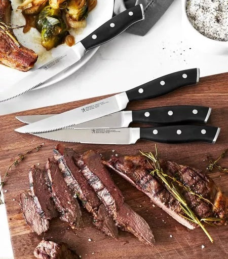 Zwilling 4-Piece Accent Forged Steak Knife Set Black