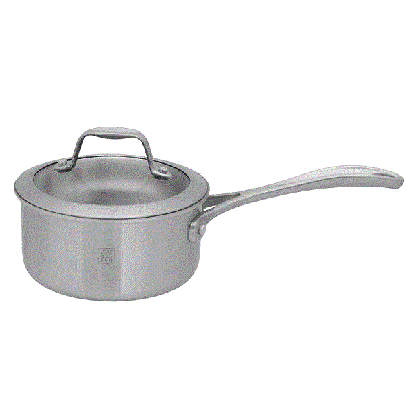 2 Quart Saucepan with Lid, Tri Ply Stainless Steel Sauce Pan, 2 Qt Sauce Pan