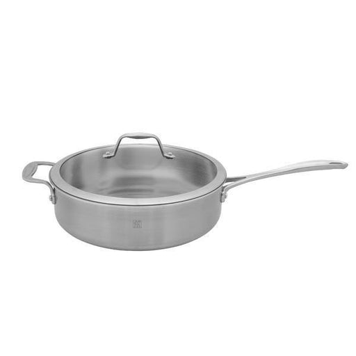 Zwilling J.A. Henckels Tri-Ply Stainless Steel 5 Quart Saute Pan with Lid - Faraday's Kitchen Store