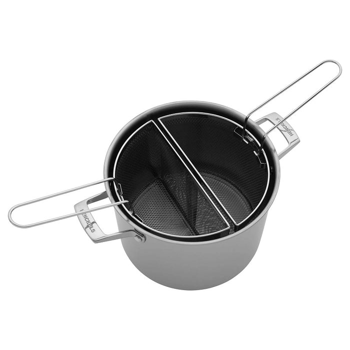Professional Stainless Steel 10/18 Tri-Ply Pasta Strainer Insert