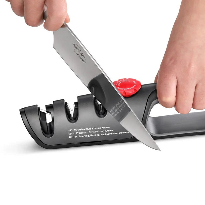 Cangshan 3-Stage Adjustable 14-24 Degree Knife & Scissor Sharpener