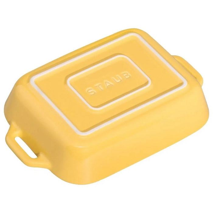 Staub 2-Piece Rectangular Stoneware Baker Set - Citron