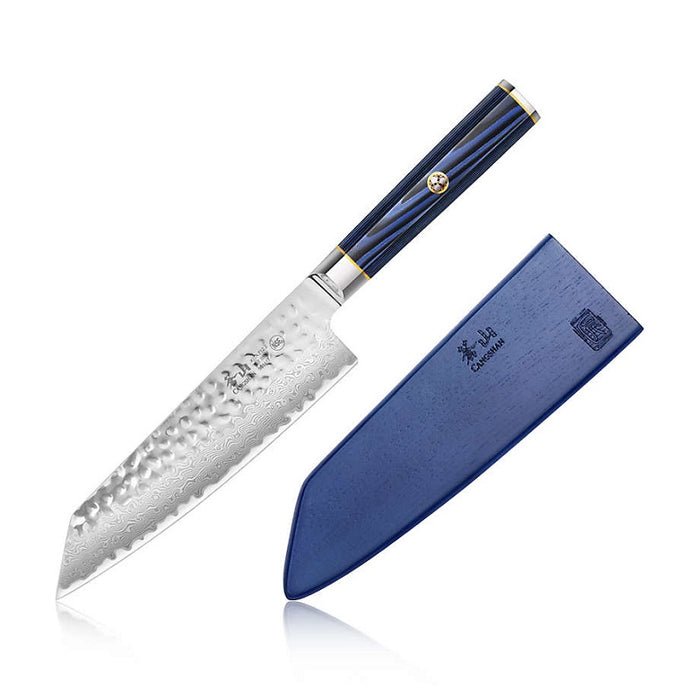 Cangshan Kita Blue 7" Kiritsuke Knife with Sheath