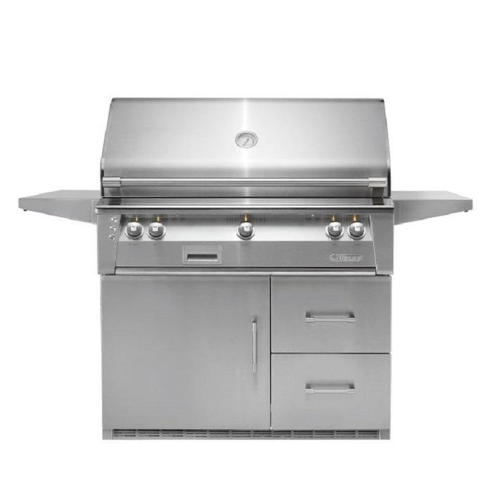 Alfresco ALXE 42" FS LP Grill On Refrigerated Cart With Rotisserie