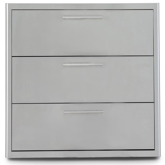 Blaze 30-Inch Stainless Steel Triple Access Drawer