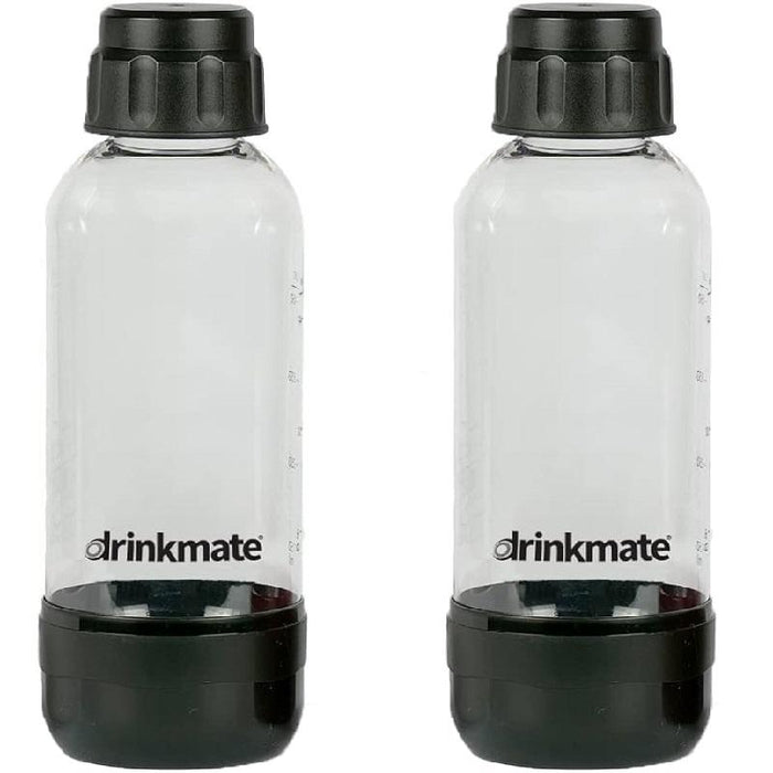 Drinkmate Black 0.5 Liter Bottles - Twin Pack