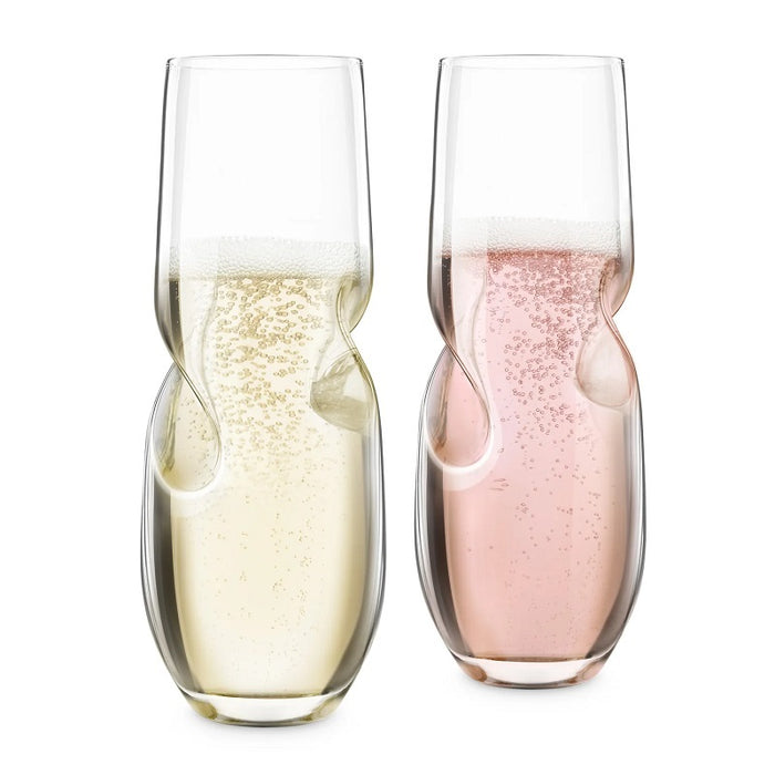 Final Touch 3-Piece Bubbles Glasses and Opener Set