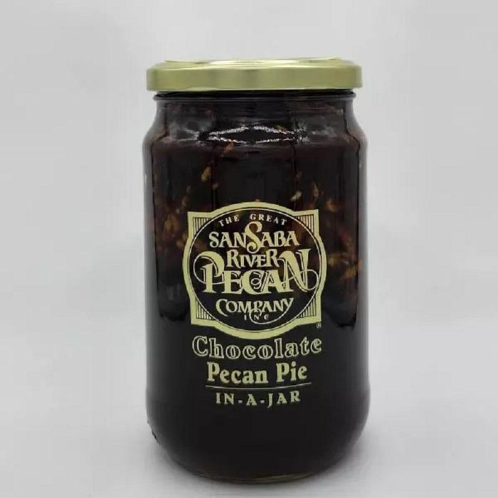 Great San Saba River Pecan Company Chocolate Pecan Pie in a Jar 24oz