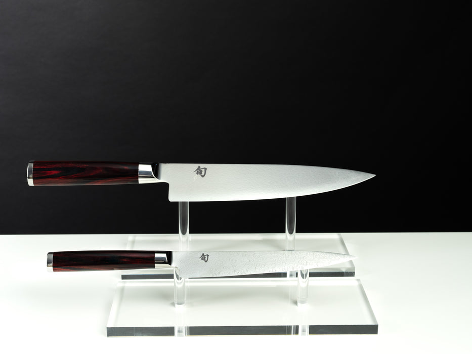 Kyocera 2-Piece Asian Ceramic Knife Set, Black