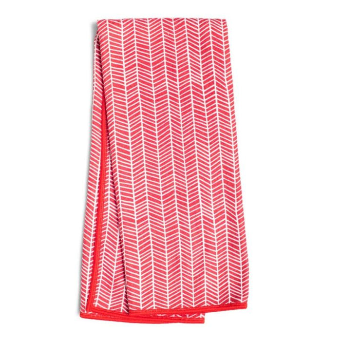 Once Again Home Co. Anywhere Towel Branches- Red