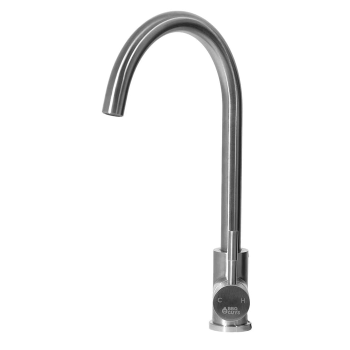 Outdoor Single Handle Gooseneck Hot/Cold Faucet