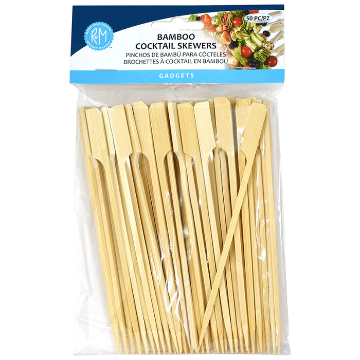 R & M International Bamboo Cocktail Skewers (50 Pack)