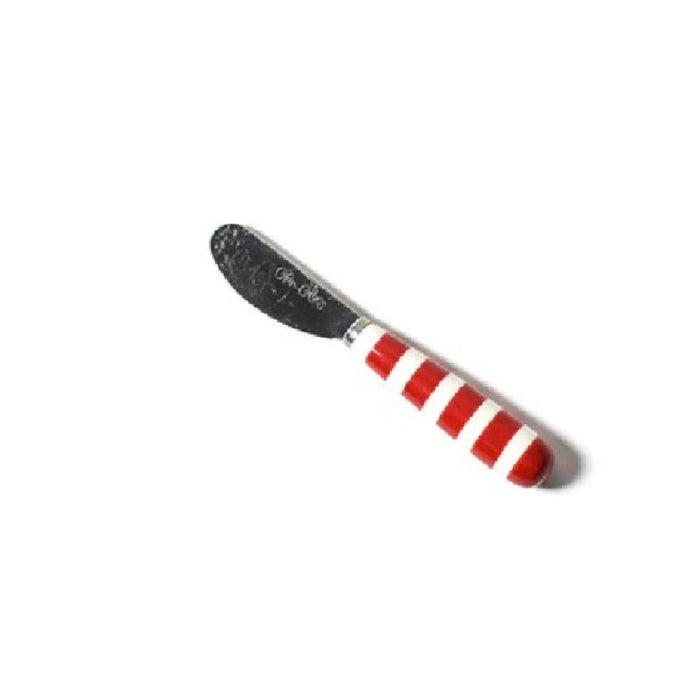 Coton Colors Red Bengal Stripe Appetizer Spreader