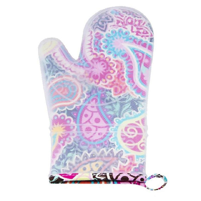 Two Lumps of Sugar Paisley Medallion Silicone Mitt