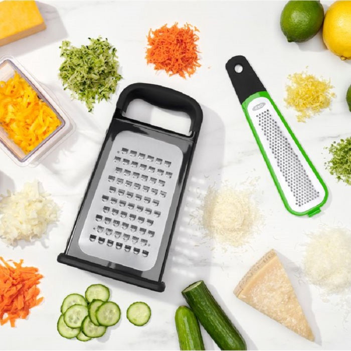 OXO Etched Box Grater w/ Removable Zester