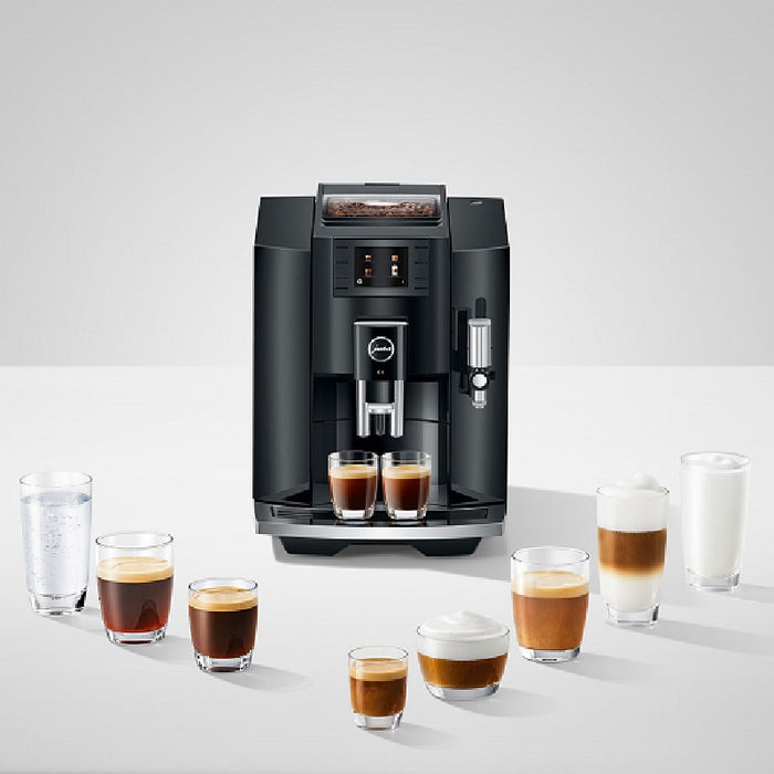 Jura E8 Automated Coffee Machine, Black Finish