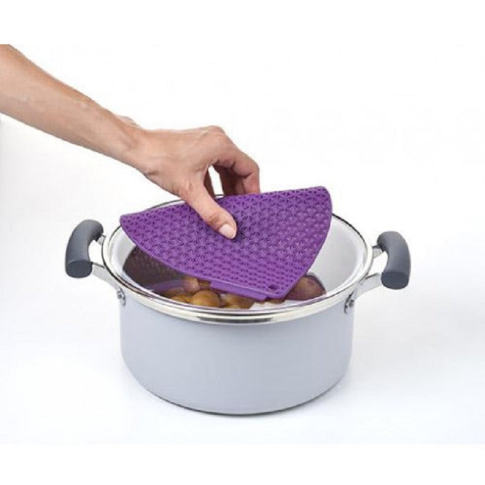 Charles Viancin Silicone Purple Honeycomb Potholder