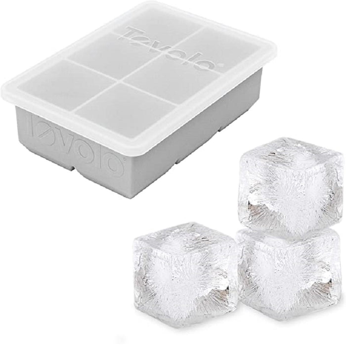 Tovolo Grey King Cube Tray With Lid
