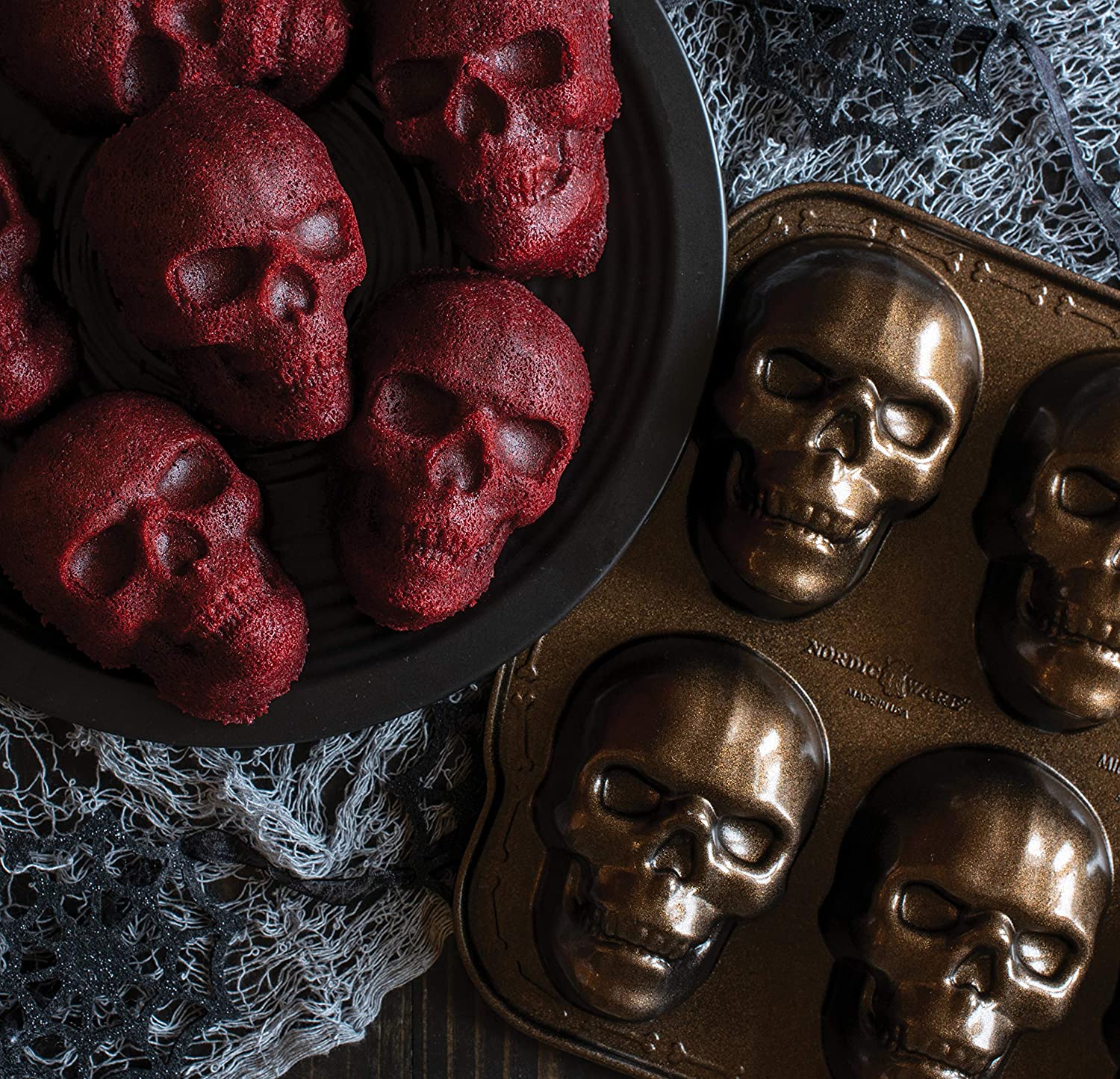 Nordic Ware Skull Cakelet Pan - Austin, Texas — Faraday's Kitchen Store