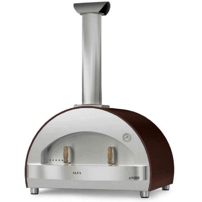 Alfa 4 Pizze 31" Wood Fired Pizza Oven - Copper