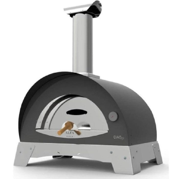 Alfa Ciao 27" Wood Fire Pizza Oven - Silver Gray
