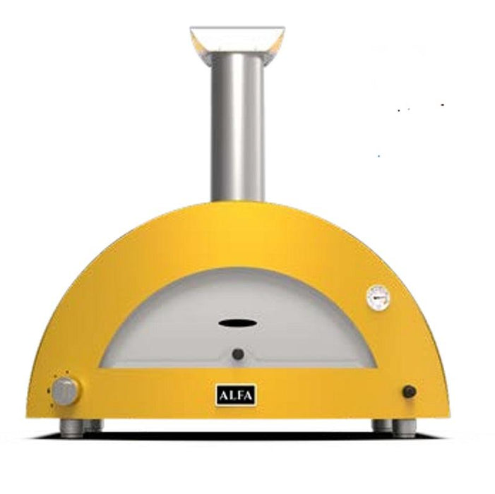 Alfa 2 Pizze 24" Gas-Fueled Pizza Oven - Fire Yellow