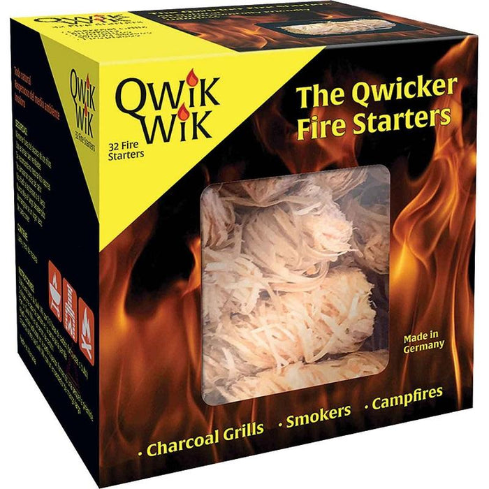 Qwik Wik Fire Starters for Pizza Ovens, Smokers or Charcoal Grills