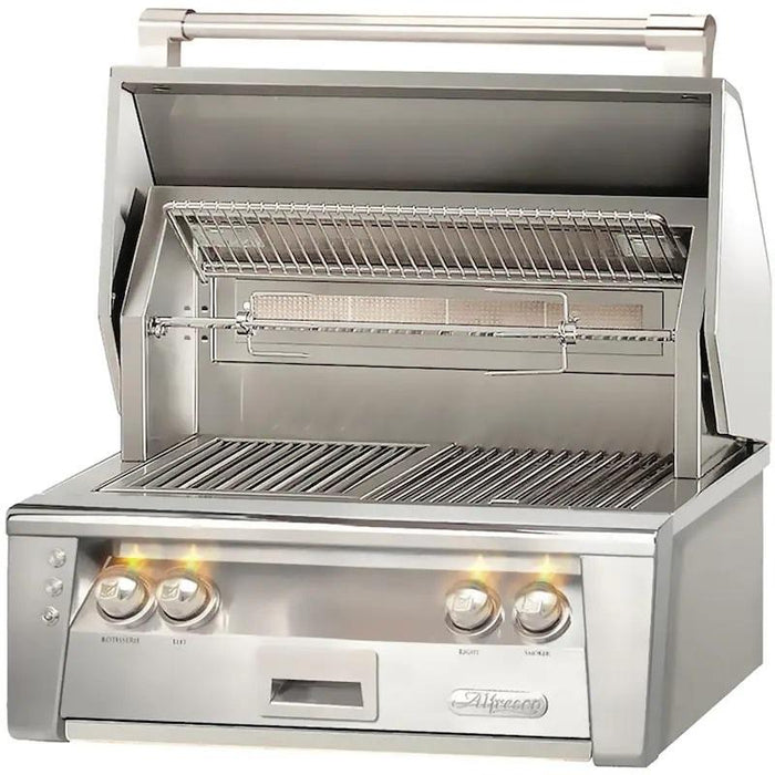 Alfresco ALXE 30" BI NG Grill With Sear Zone And Rotisserie