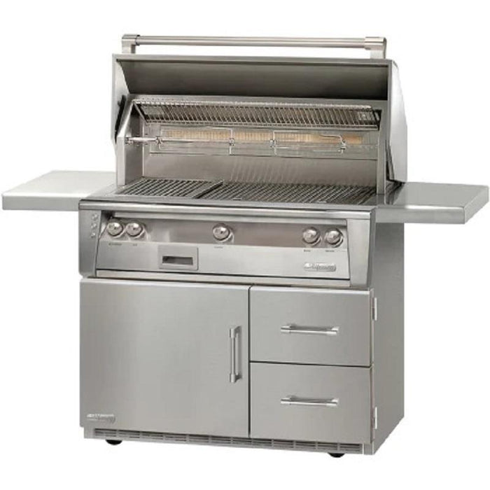 Alfresco ALXE 42" FS NG Grill On Refrigerated Cart With Rotisserie