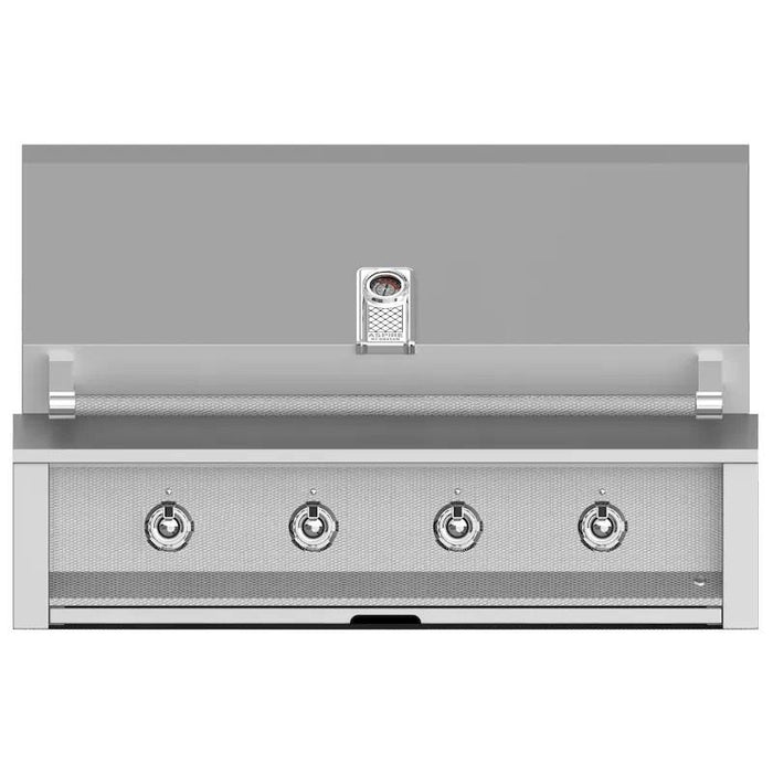 Aspire by Hestan 42" NG Built In Grill with 4 Tubular U-Burners, Steeletto/Stainless Steel