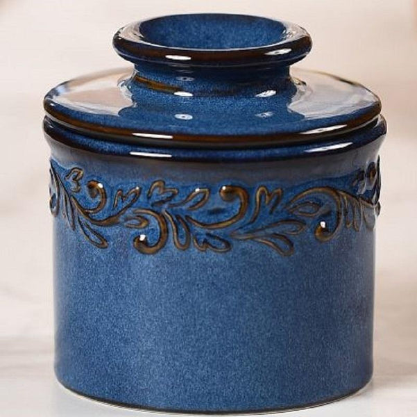 Butter Bell Crock - Antique Denim Blue
