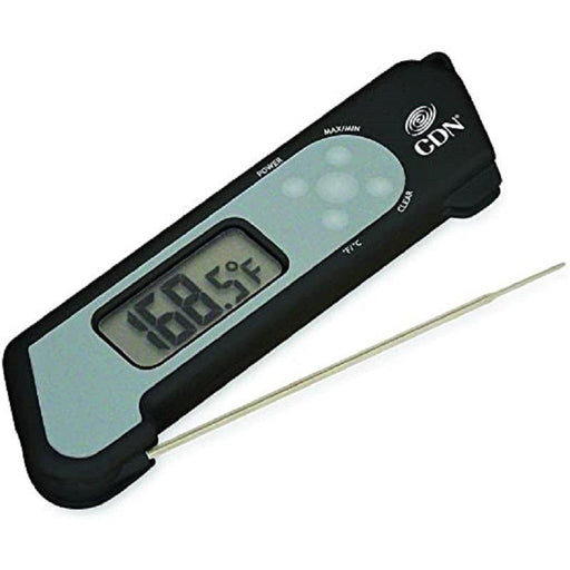 CDN Instant Read Black Folding Thermocouple Thermometer - Faraday's Kitchen Store