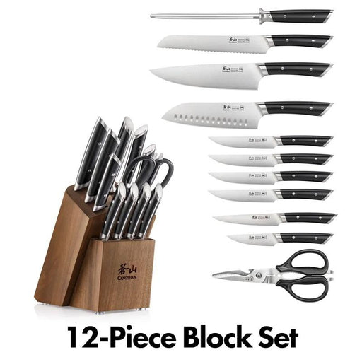 Cangshan HELENA 12-Piece HUA Knife Block Set Black