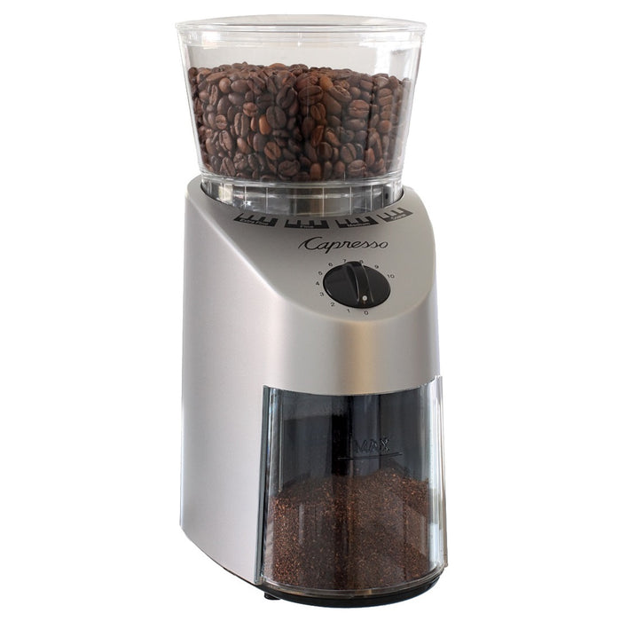 Capresso Infinity Conical Burr Coffee Grinder, Stainless Finish