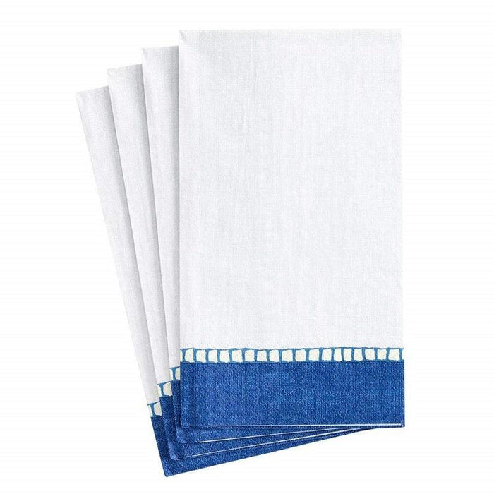 Caspari Blue Linen Paper Guest Towels - 15 Pack