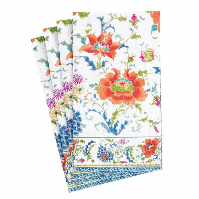 Caspari Chinese Ceramic Paper Guest Towel Napkins in White - 15 Per Package