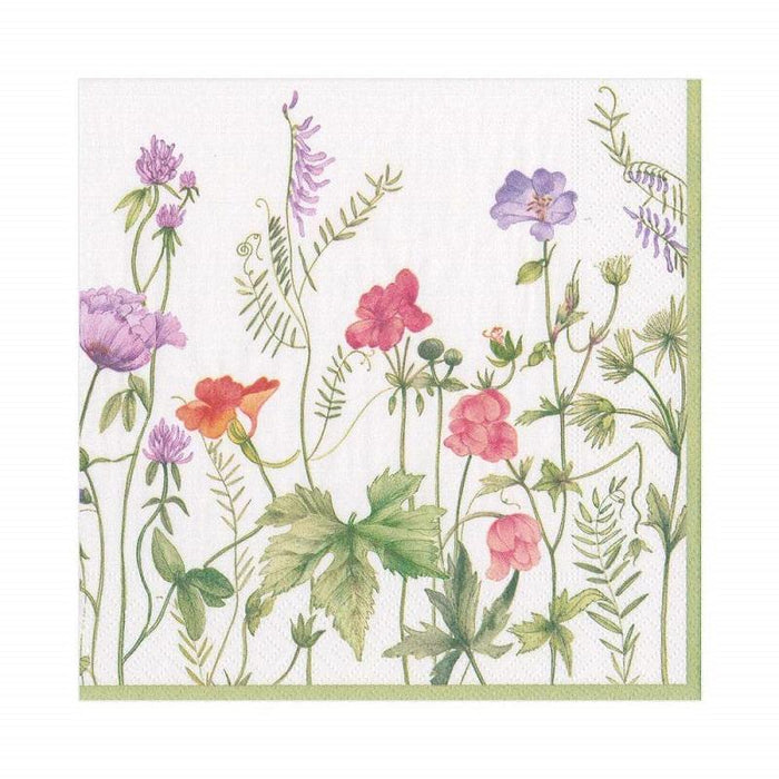 Caspari French Floral Paper Luncheon Napkins - 20 Pack