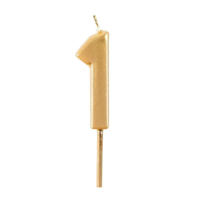 Caspari Number Birthday Candle ONE - 1 Per Package