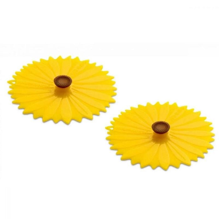 Charles Viancin Silicone Sunflower Drink Cover Set of 2