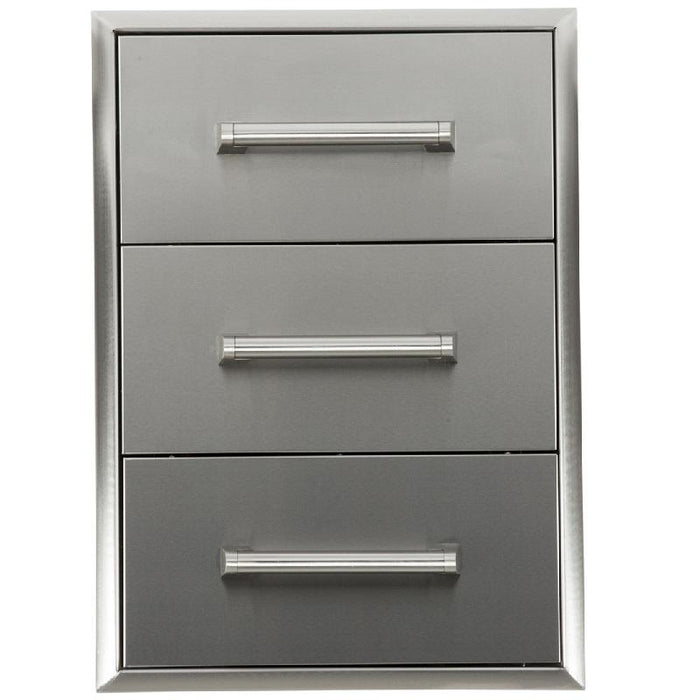 18 1/2" Coyote 3-Drawer Stainless Steel Cabinet
