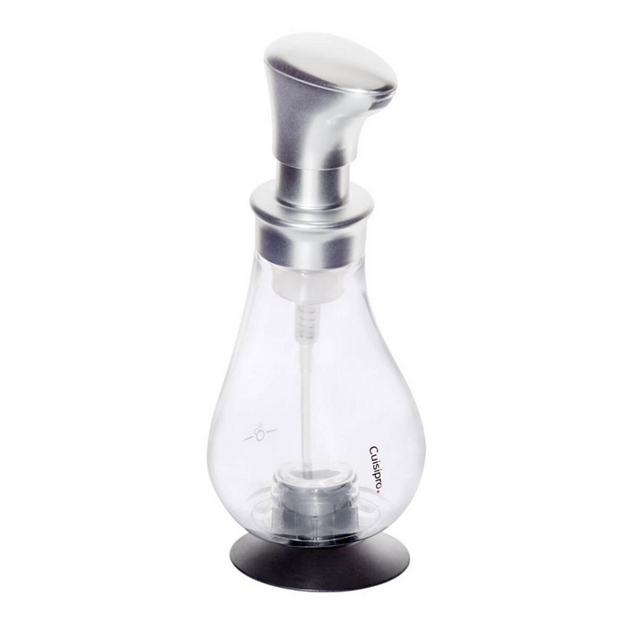 Cuisipro Chrome Soap Pump Bottle - Faraday's Kitchen Store