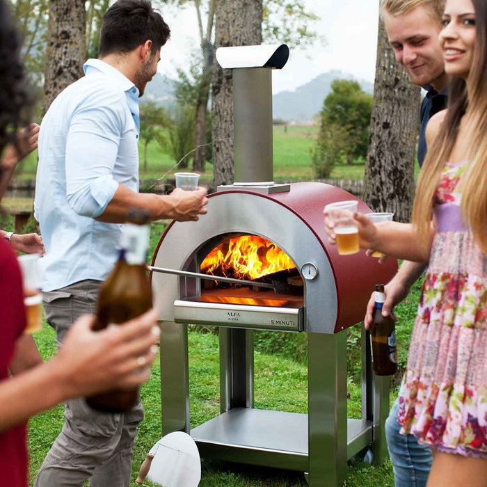 Alfa 5 Minuti 23.6" Wood Fired Pizza Oven - Copper