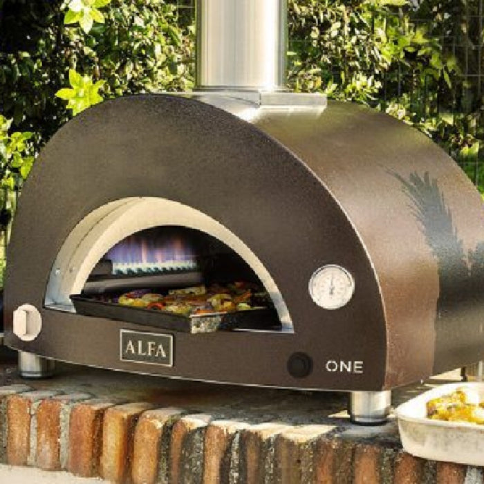 Alfa ONE/Nano 23" Gas-Fueled Pizza Oven - Copper