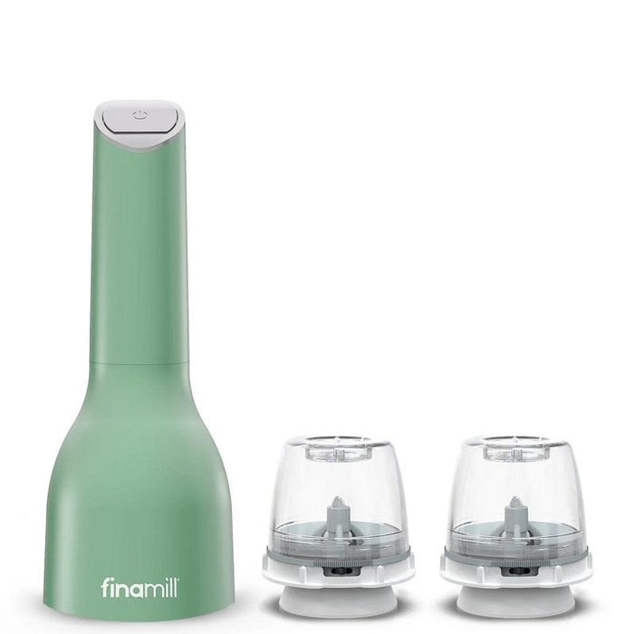FinaMill Sage Battery Spice Grinder with 2 Interchangable Pods